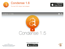 Tablet Screenshot of condenseapp.com